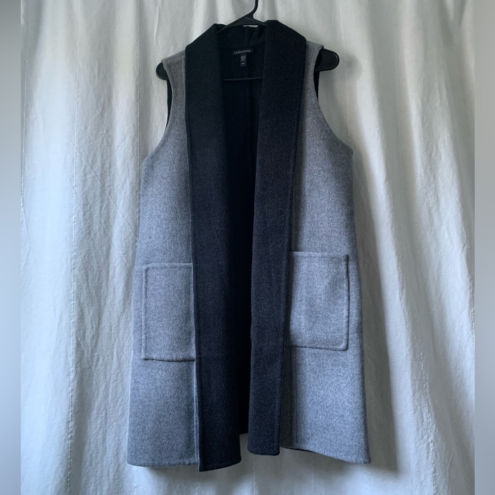 Beautiful Eileen Fisher Shawl Vest